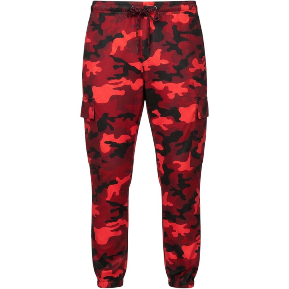 Michael Kors Kors X Tech Mens Red Camo Cargo Jogger Pants W36 L32 CF93CRA7GZ NEW